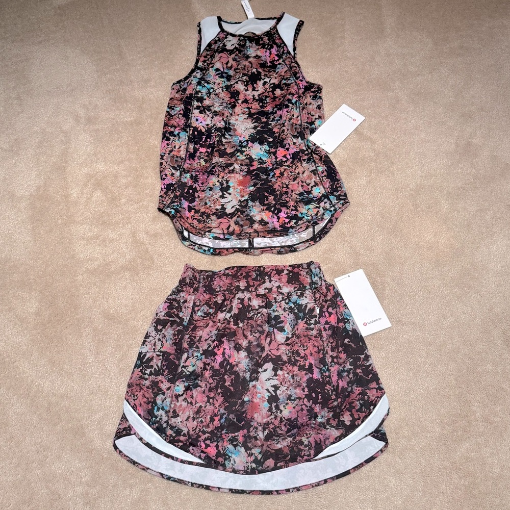 Lululemon Set NWT - Sculpt Tank and Hotty Hot Skirt with Shorts